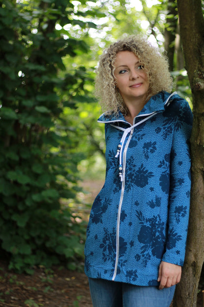Fjäril - Hoodiejacke, Sweatjacke, Cardigan Gr. 30-48