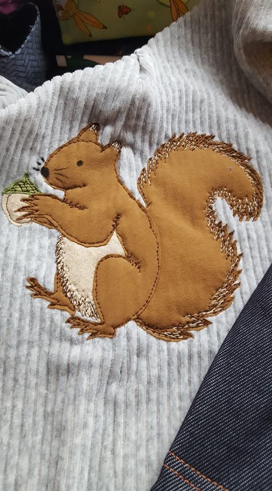Applikationsvorlage Eichhörnchen