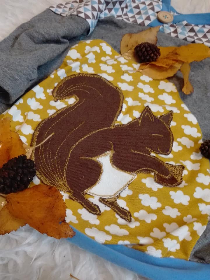 Applikationsvorlage Eichhörnchen