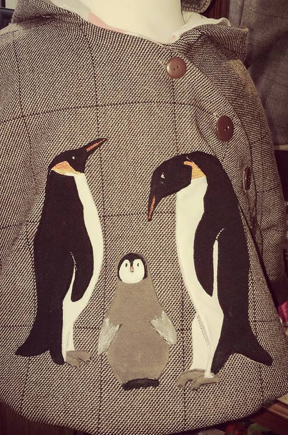 Applikationsvorlage Pinguin Familie (Mama, Papa, Kind)
