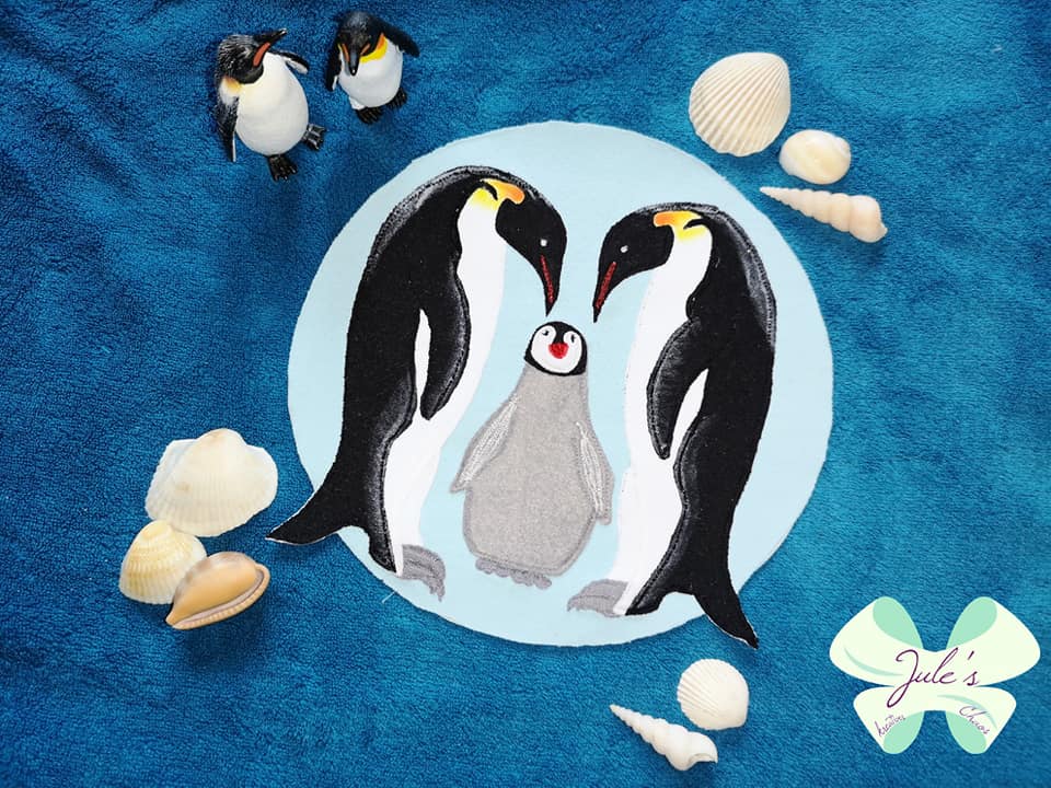 Applikationsvorlage Pinguinmama