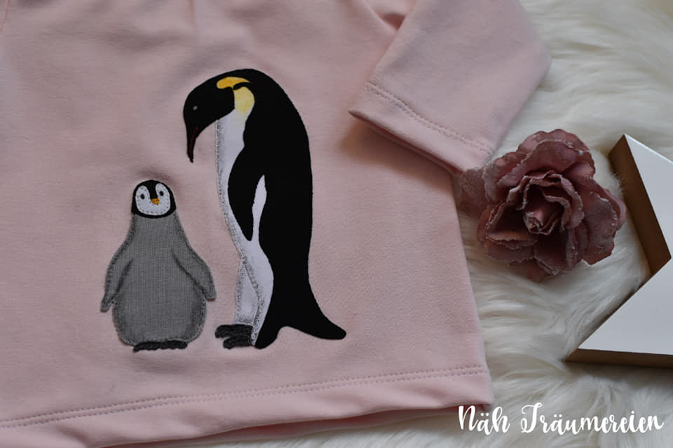 Applikationsvorlage Pinguinmama