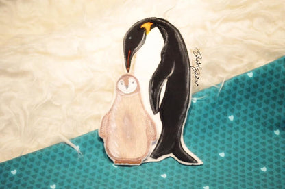 Applikationsvorlage Pinguinmama