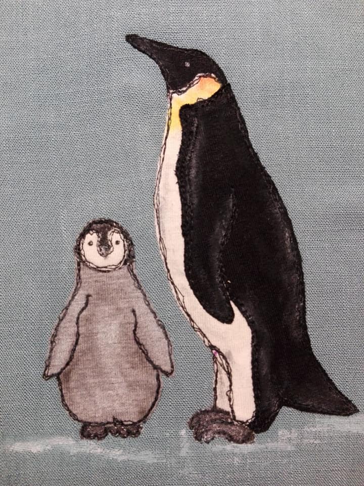 Applikationsvorlage Pinguin-Baby