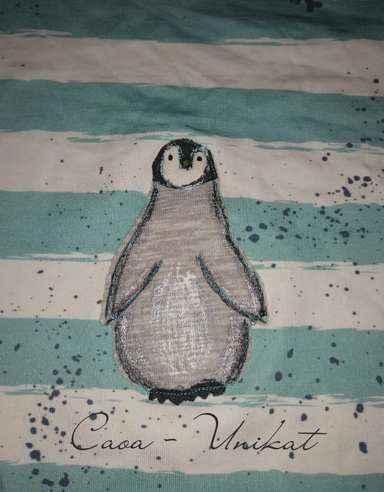 Applikationsvorlage Pinguin-Baby