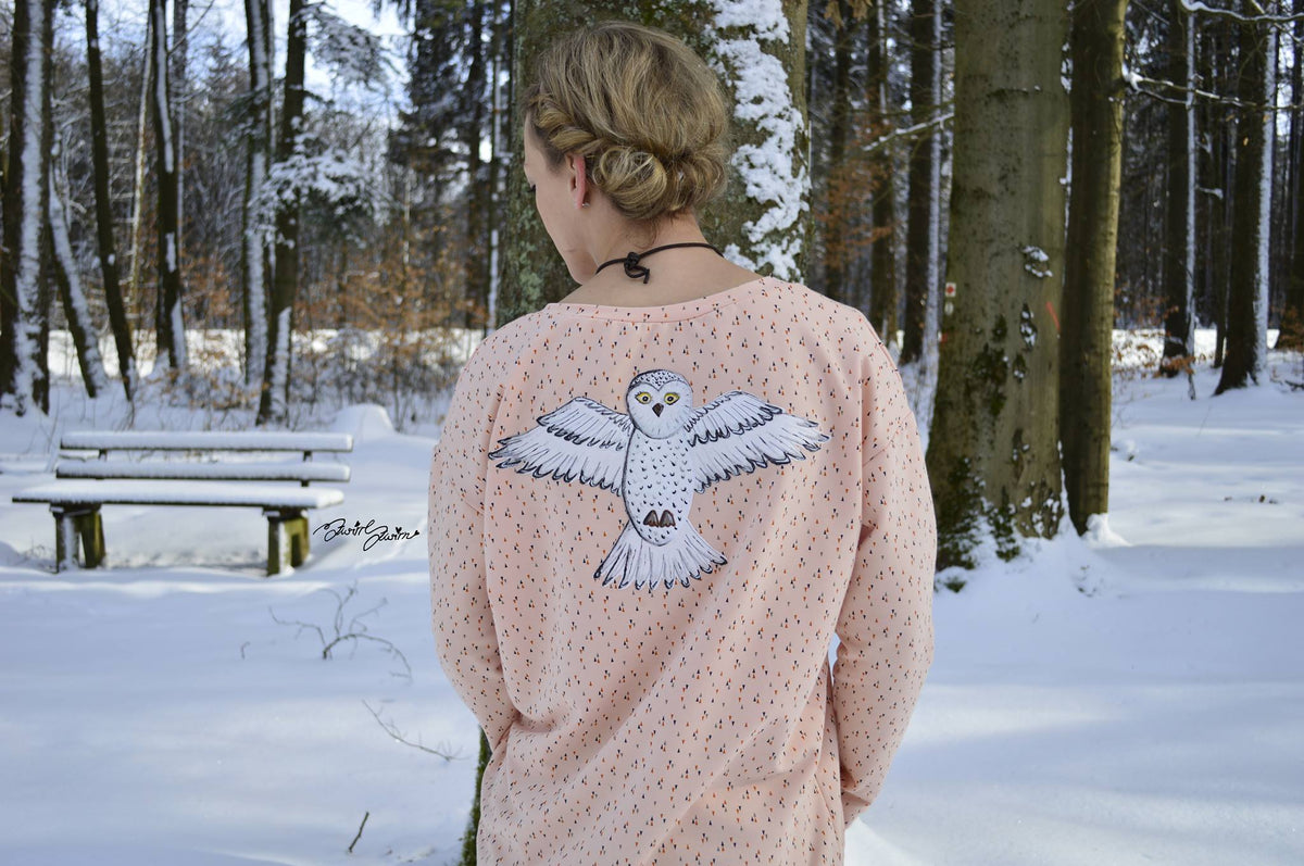 Applikationsvorlage Schneeeule