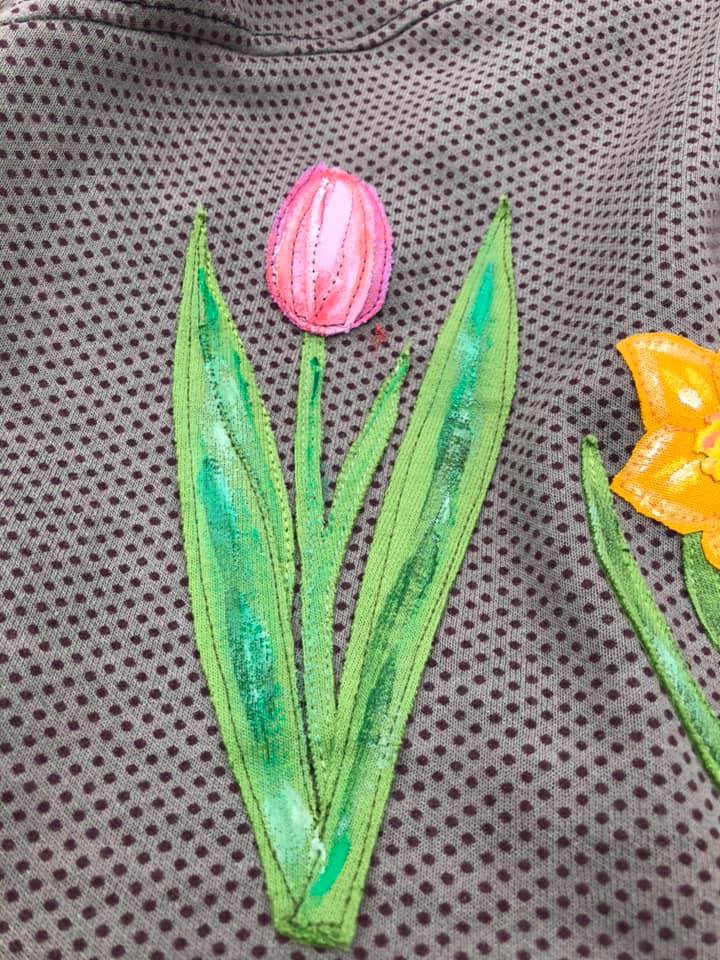 Applikationsvorlage Tulpen