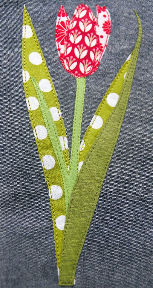 Applikationsvorlage Tulpen