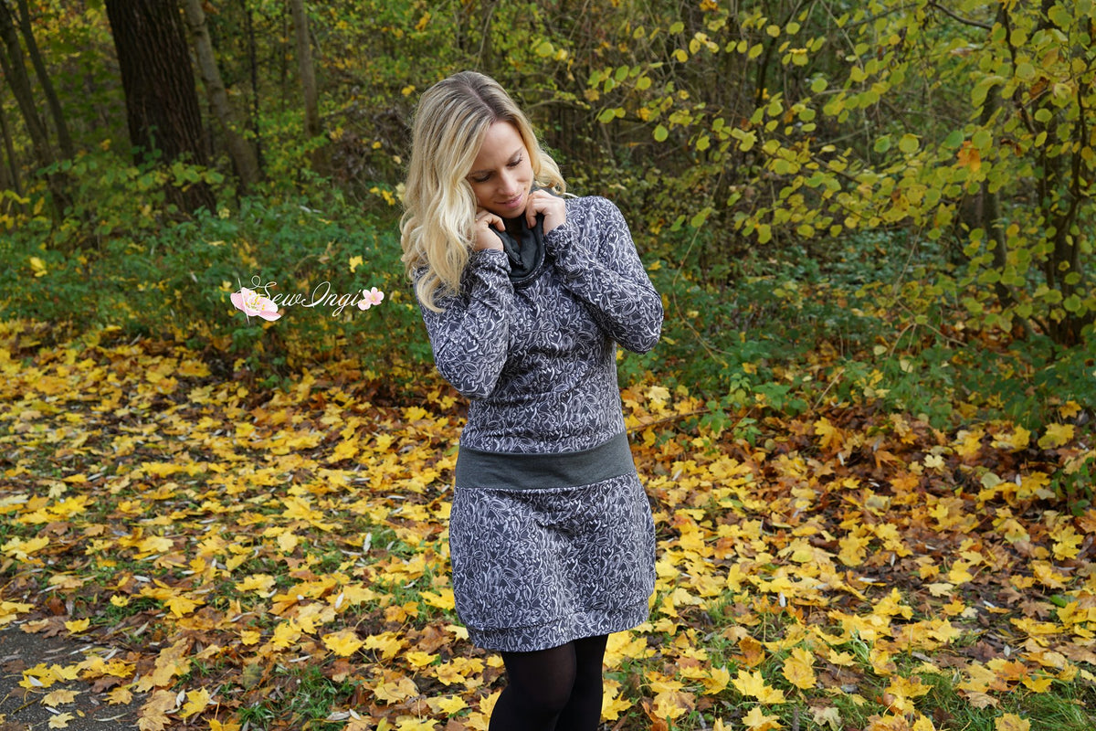 Vinterglädjen - Hoodiekleid, Hoodie, Rock Gr. 30-44