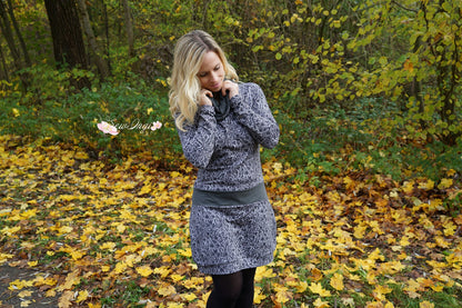 Vinterglädjen - Hoodiekleid, Hoodie, Rock Gr. 30-44