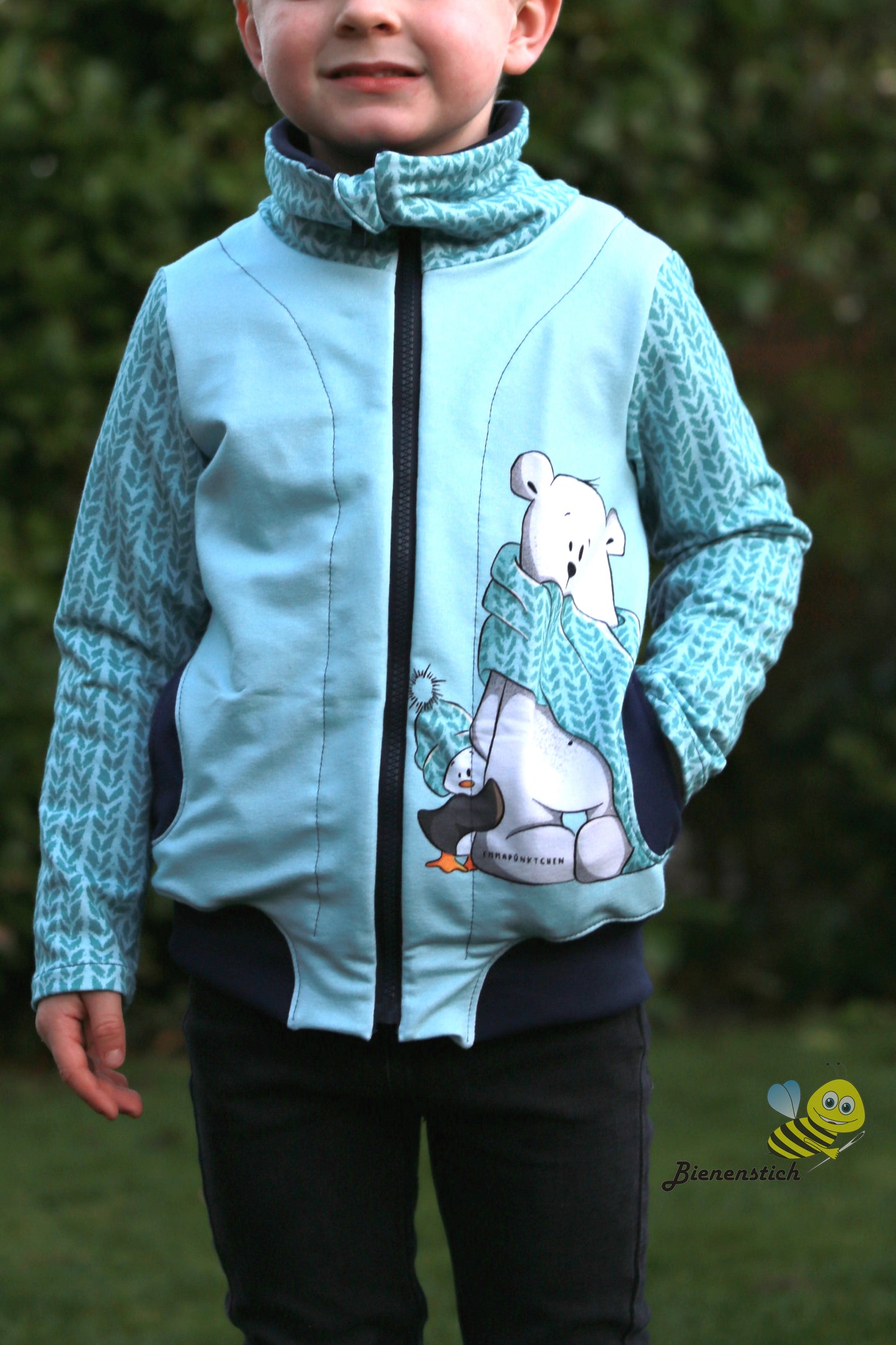 lilla Frostknöl - Kinder Sweatjacke Gr. 74-164