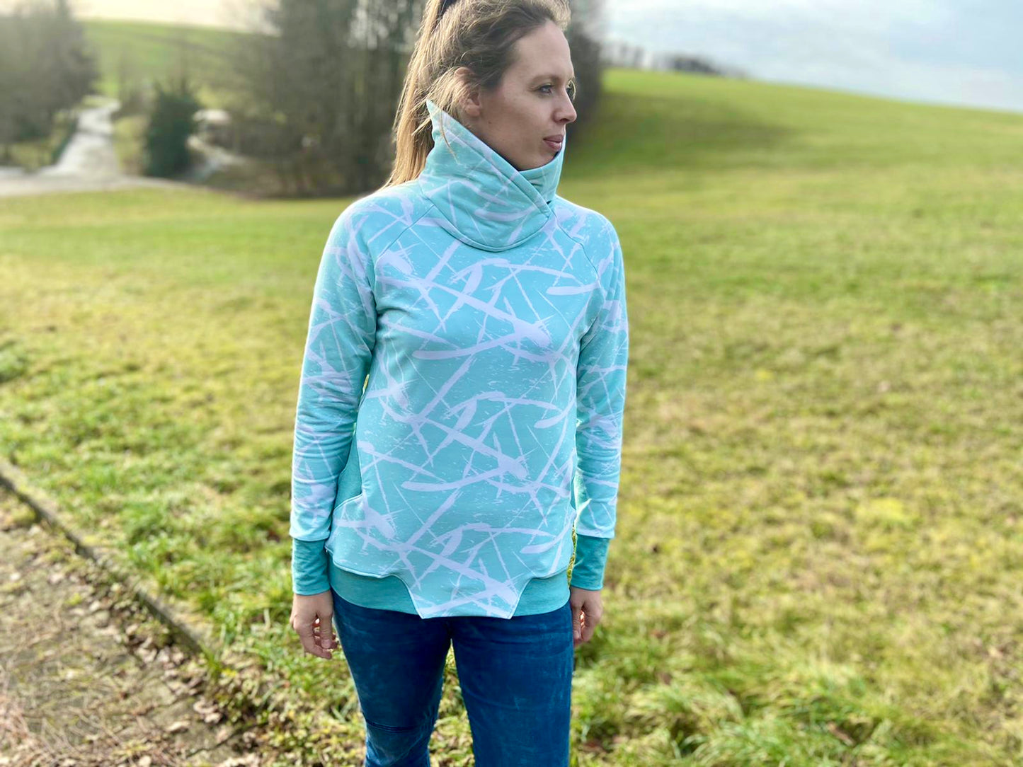 Popväska - Raglan Pulli, Hoodie, Shirt Gr. 30-48