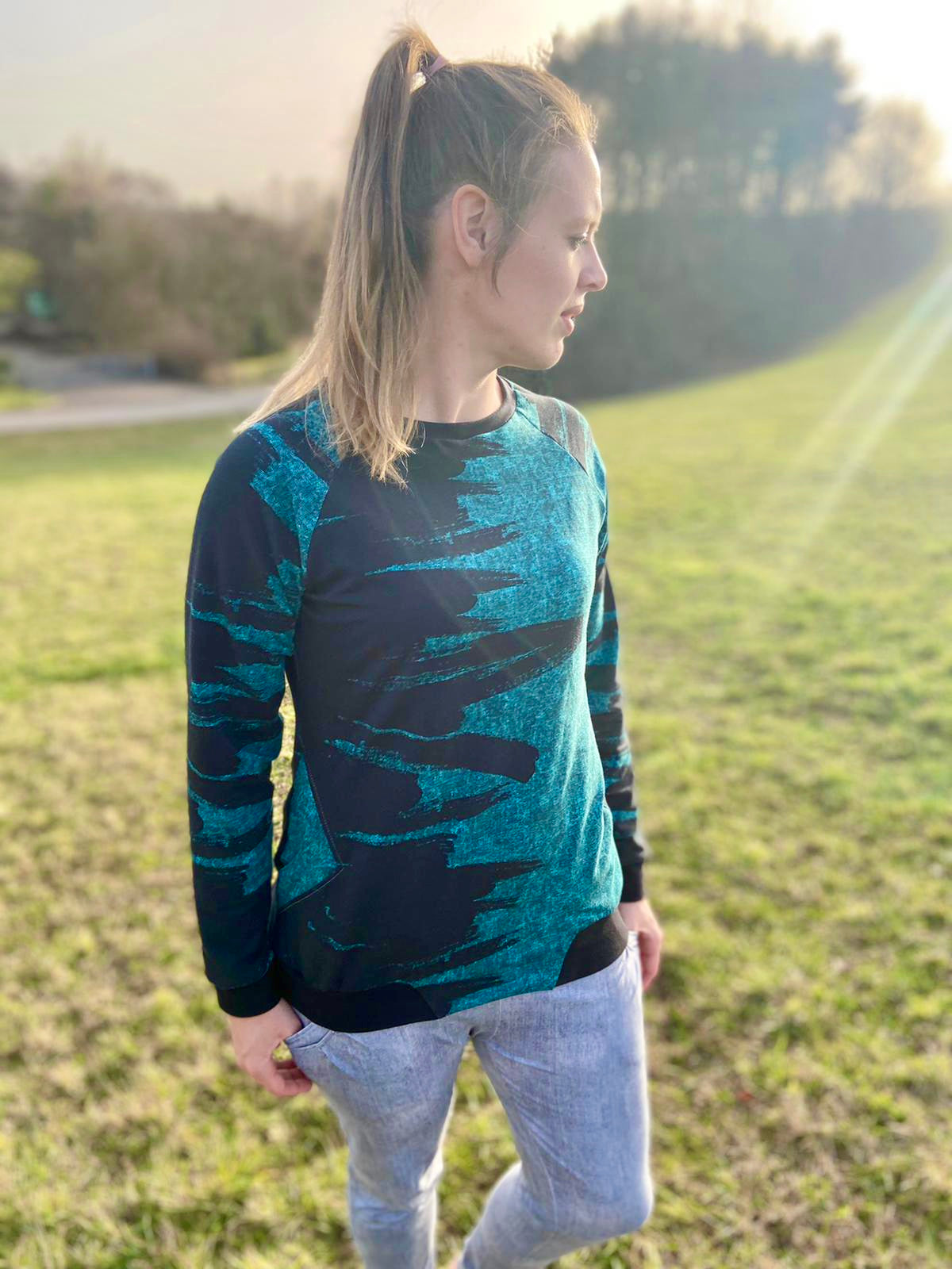 Popväska - Raglan Pulli, Hoodie, Shirt Gr. 30-48