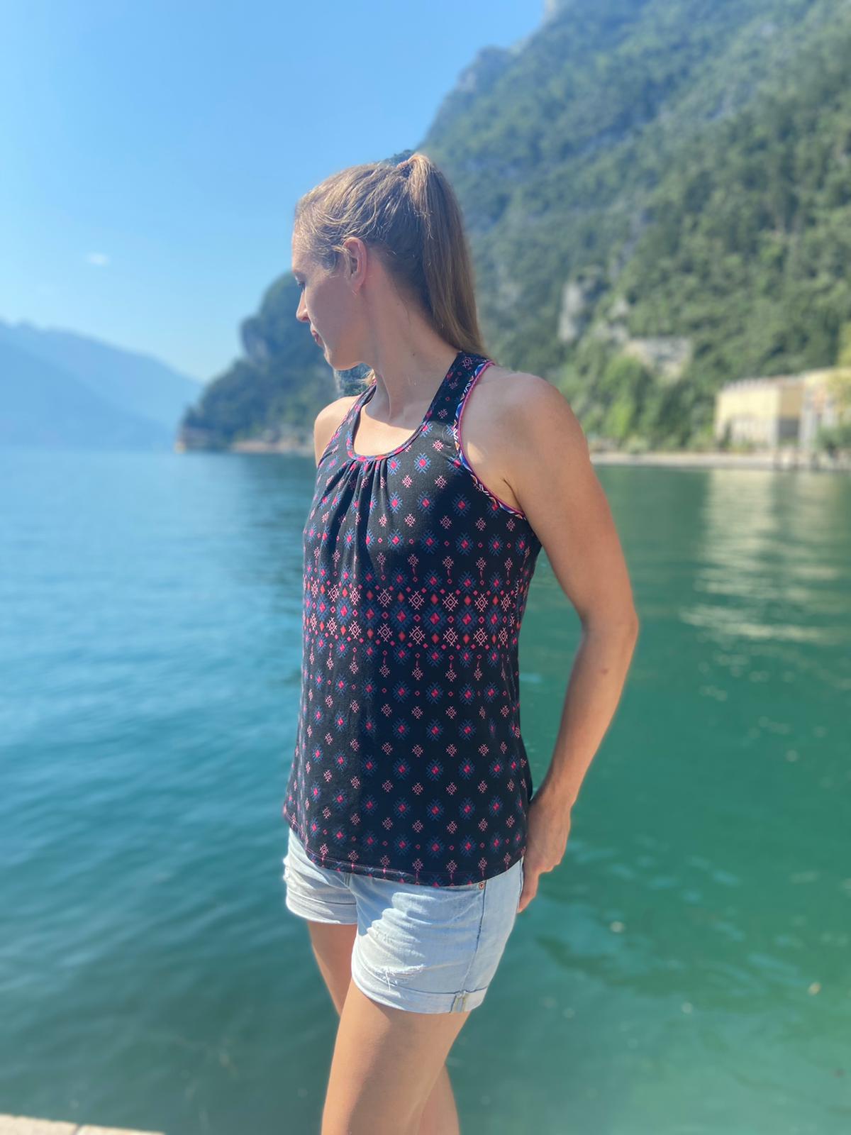 Stjärnfall - Top, Ballonkleid, Kleid mit Racerback Gr. 30-48
