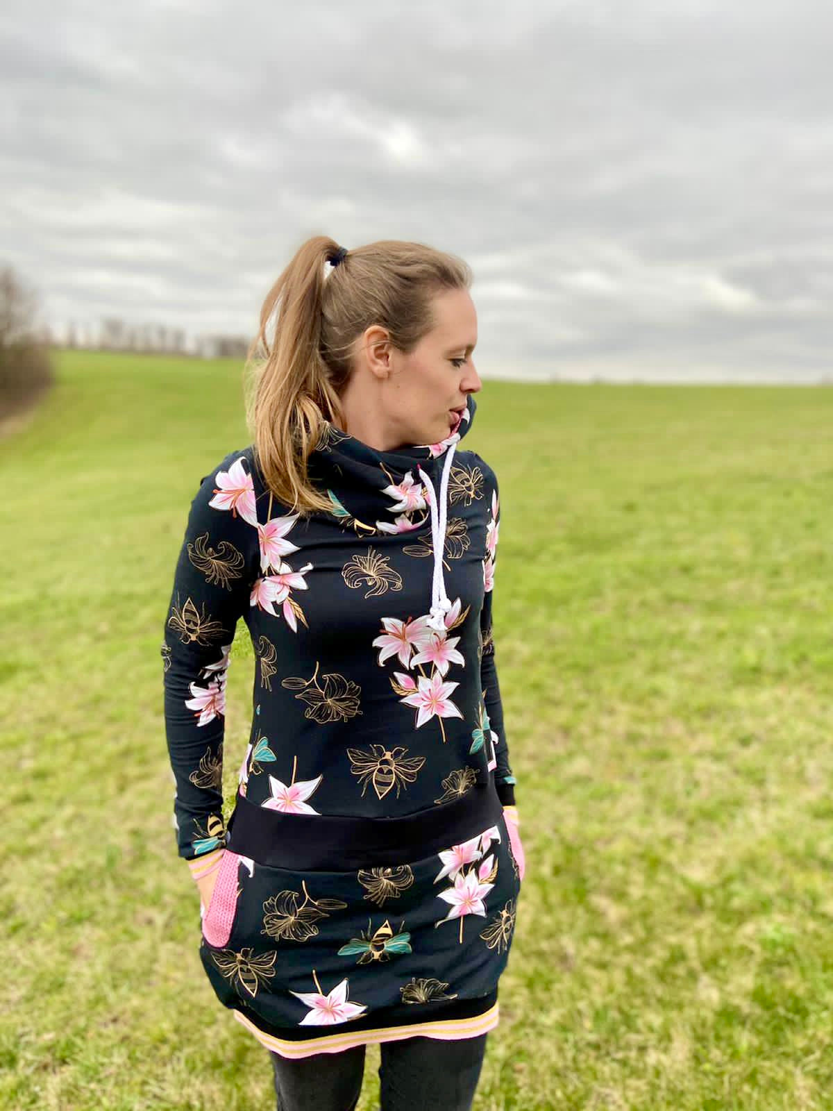 Vinterglädjen - Hoodiekleid, Hoodie, Rock Gr. 30-44