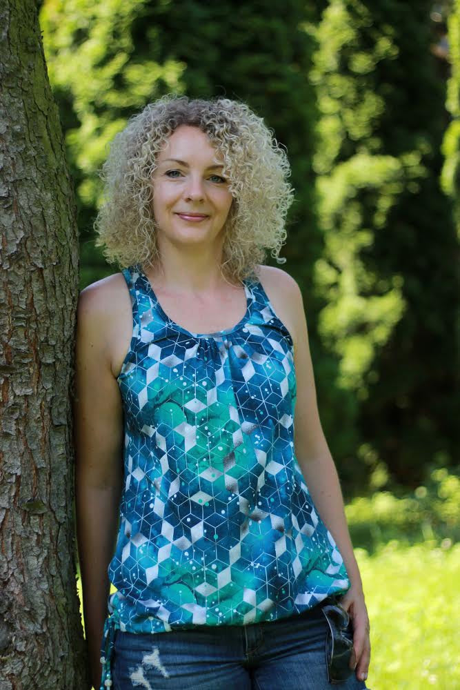 Stjärnfall - Top, Ballonkleid, Kleid mit Racerback Gr. 30-48