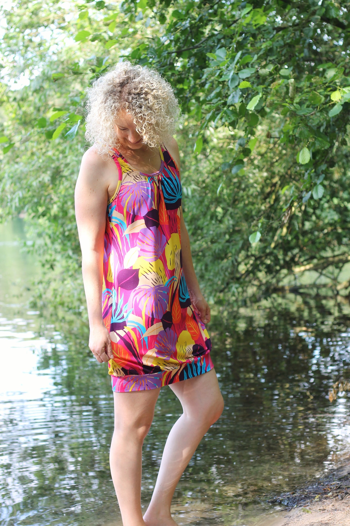 Stjärnfall - Top, Ballonkleid, Kleid mit Racerback Gr. 30-48