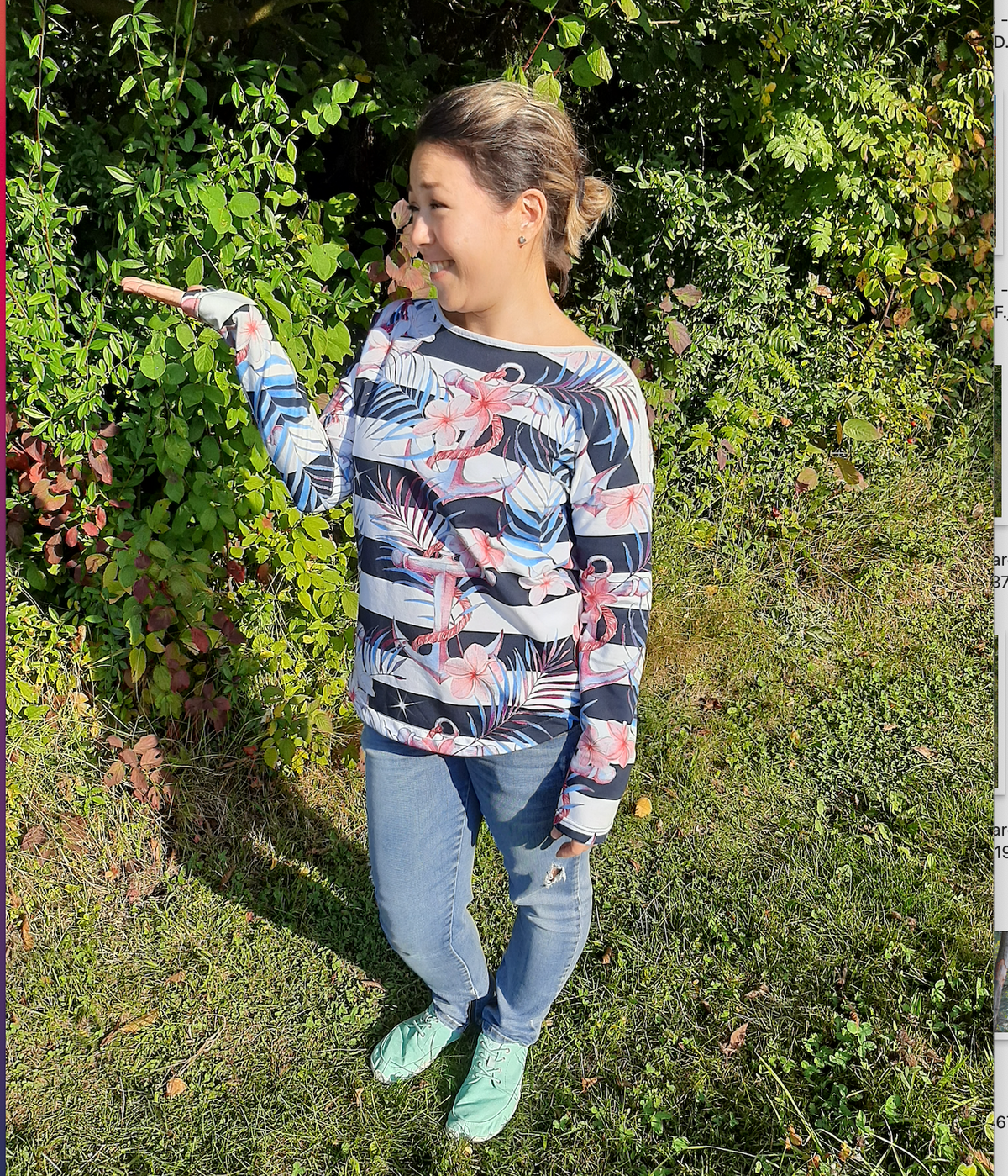 Havsbris - Kurz-, 3/4-, Langarmshirt mit U-Boot-Ausschnitt Gr. 30-48