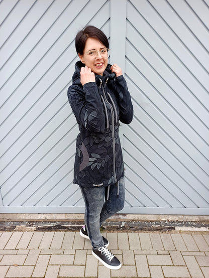 Fjäril - Hoodiejacke, Sweatjacke, Cardigan Gr. 30-48