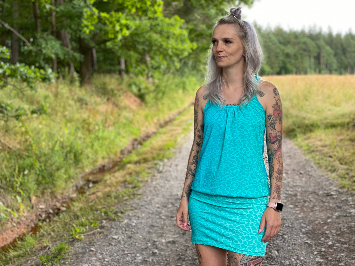 Stjärnfall - Top, Ballonkleid, Kleid mit Racerback Gr. 30-48
