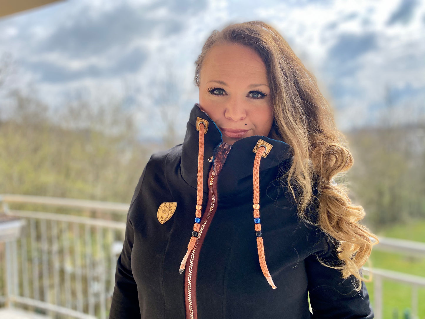 Fjäril - Hoodiejacke, Sweatjacke, Cardigan Gr. 30-48