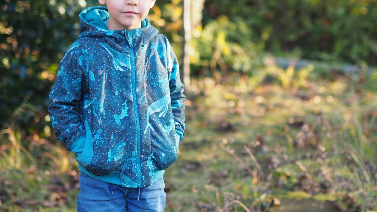 lilla Frostknöl - Kinder Sweatjacke Gr. 74-164