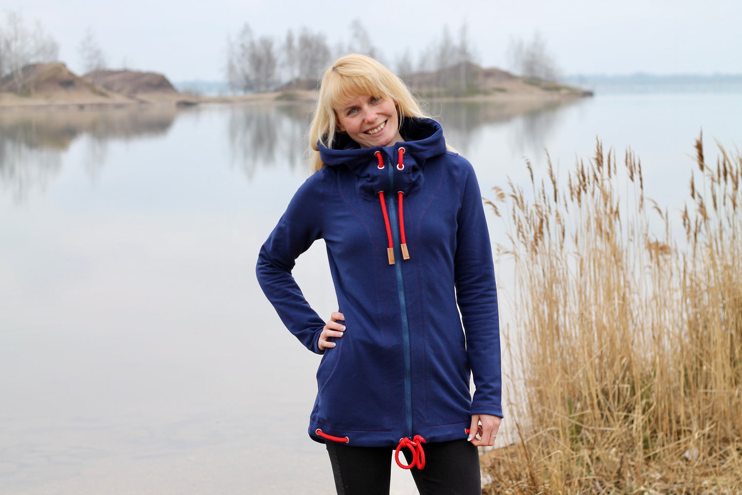 Fjäril - Hoodiejacke, Sweatjacke, Cardigan Gr. 30-48