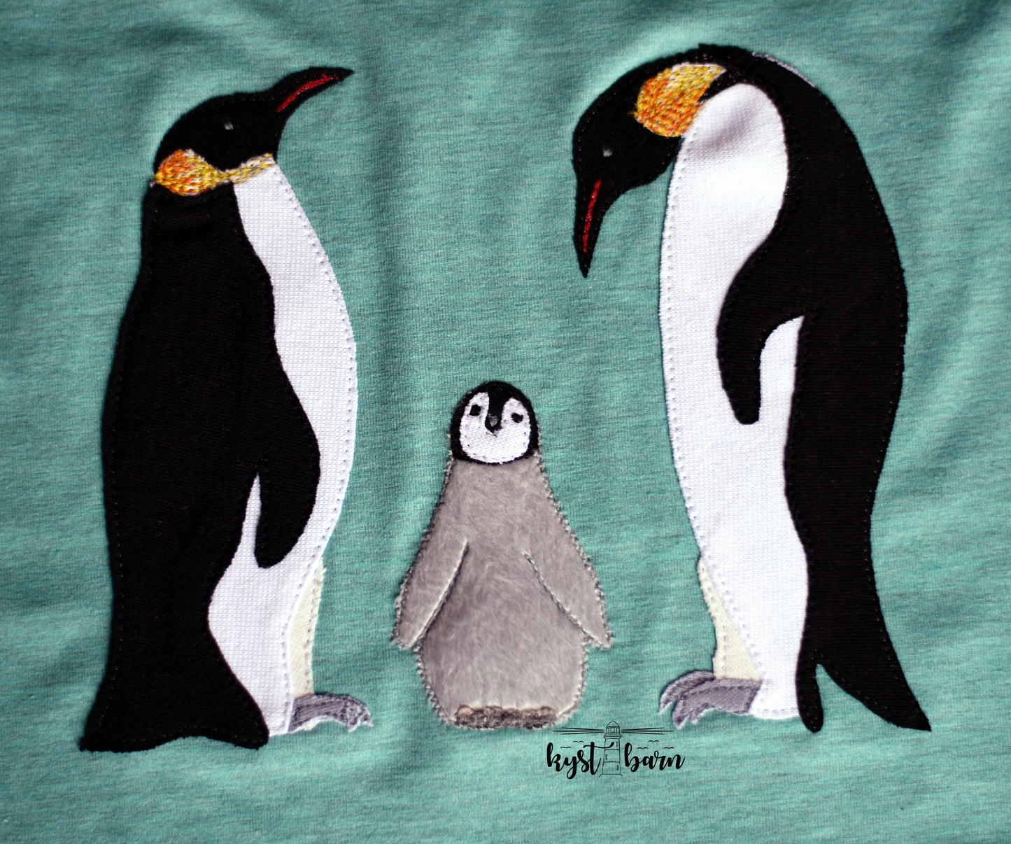Applikationsvorlage Pinguin Familie (Mama, Papa, Kind)