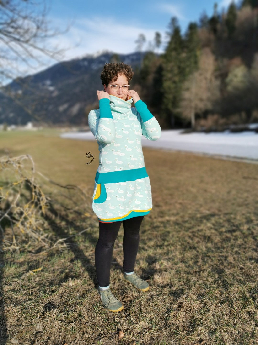 Vinterglädjen - Hoodiekleid, Hoodie, Rock Gr. 30-44