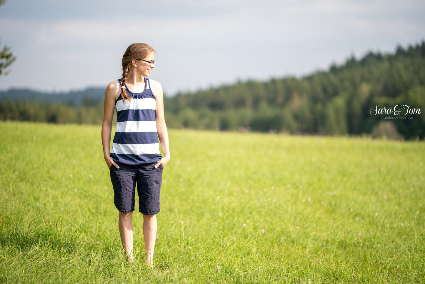 Stjärnfall - Top, Ballonkleid, Kleid mit Racerback Gr. 30-48