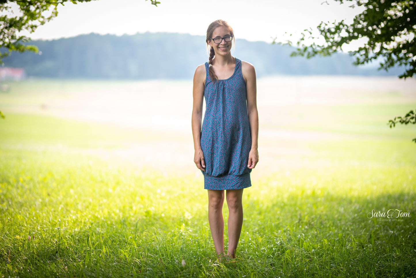 Stjärnfall - Top, Ballonkleid, Kleid mit Racerback Gr. 30-48