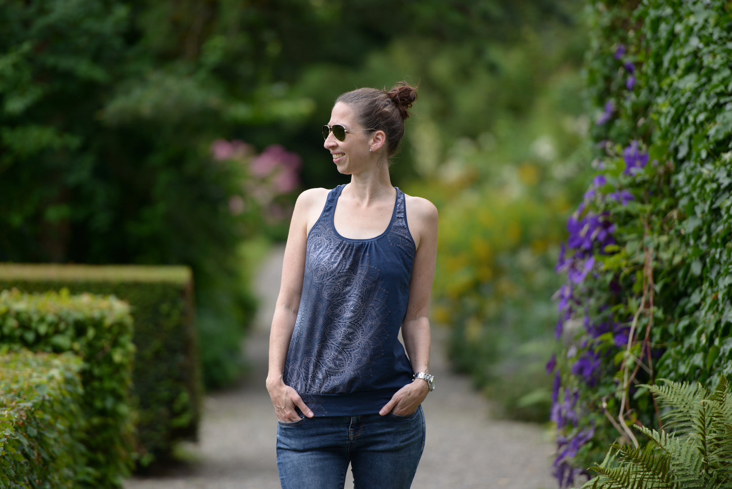 Stjärnfall - Top, Ballonkleid, Kleid mit Racerback Gr. 30-48