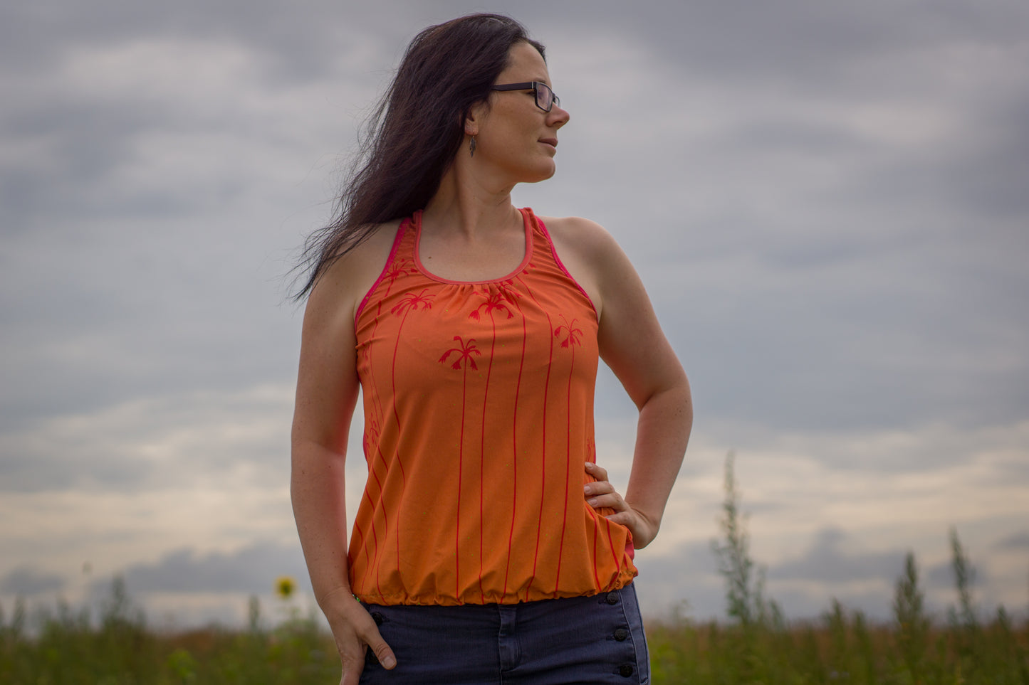 Stjärnfall - Top, Ballonkleid, Kleid mit Racerback Gr. 30-48