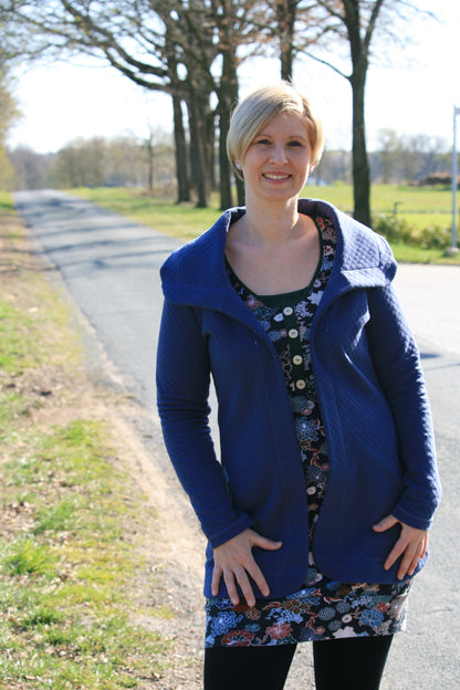 Fjäril - Hoodiejacke, Sweatjacke, Cardigan Gr. 30-48