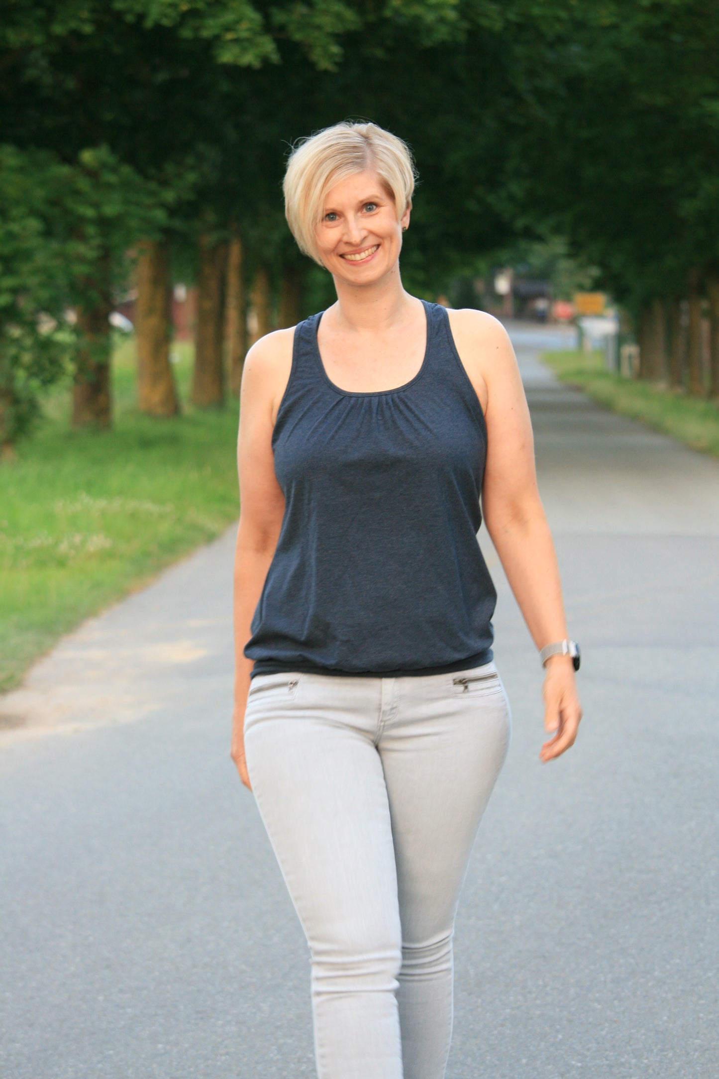Stjärnfall - Top, Ballonkleid, Kleid mit Racerback Gr. 30-48
