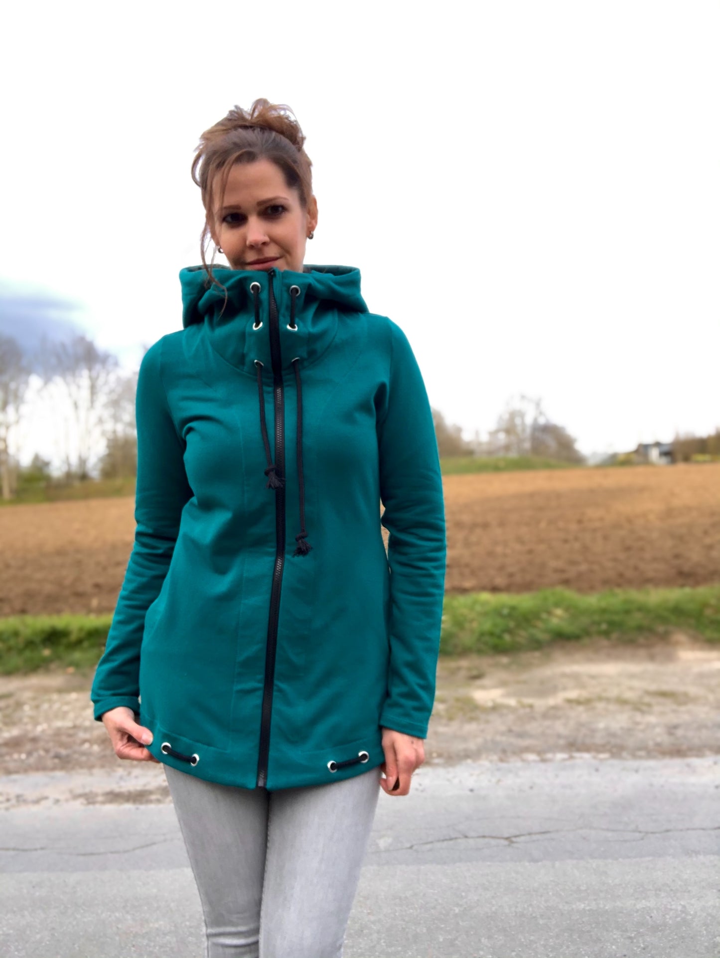 Fjäril - Hoodiejacke, Sweatjacke, Cardigan Gr. 30-48