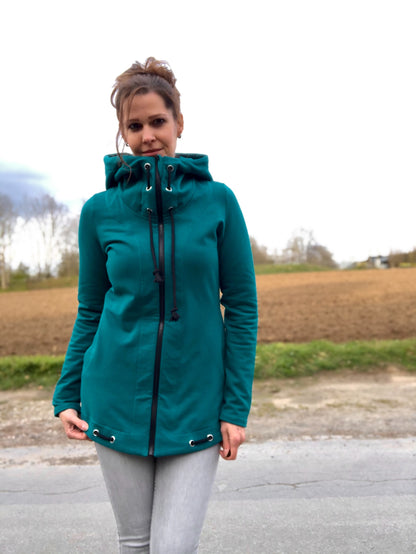 Fjäril - Hoodiejacke, Sweatjacke, Cardigan Gr. 30-48