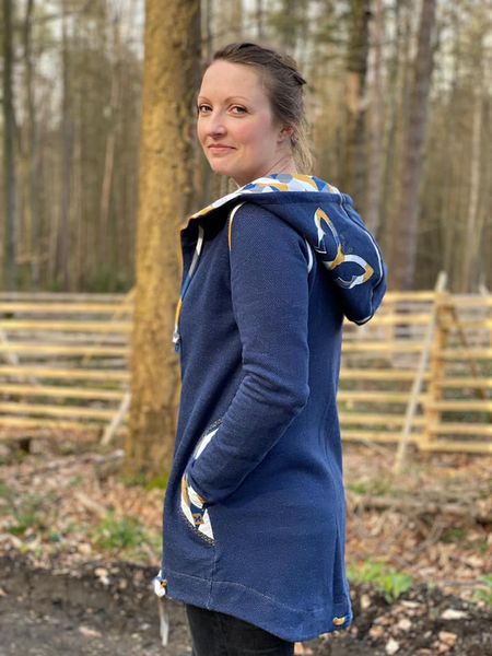 Fjäril - Hoodiejacke, Sweatjacke, Cardigan Gr. 30-48