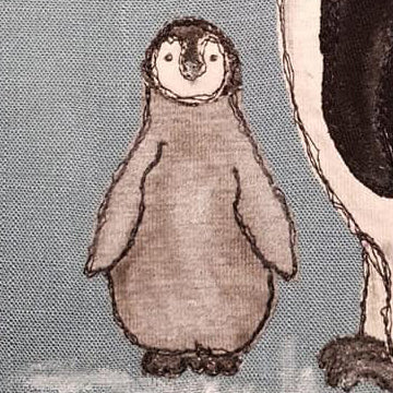 Applikationsvorlage Pinguin-Baby