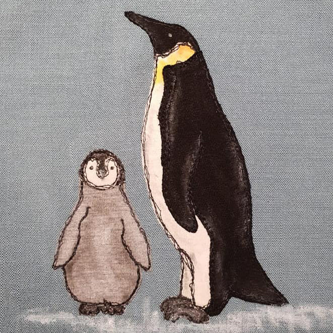 Applikationsvorlage Pinguin-Papa