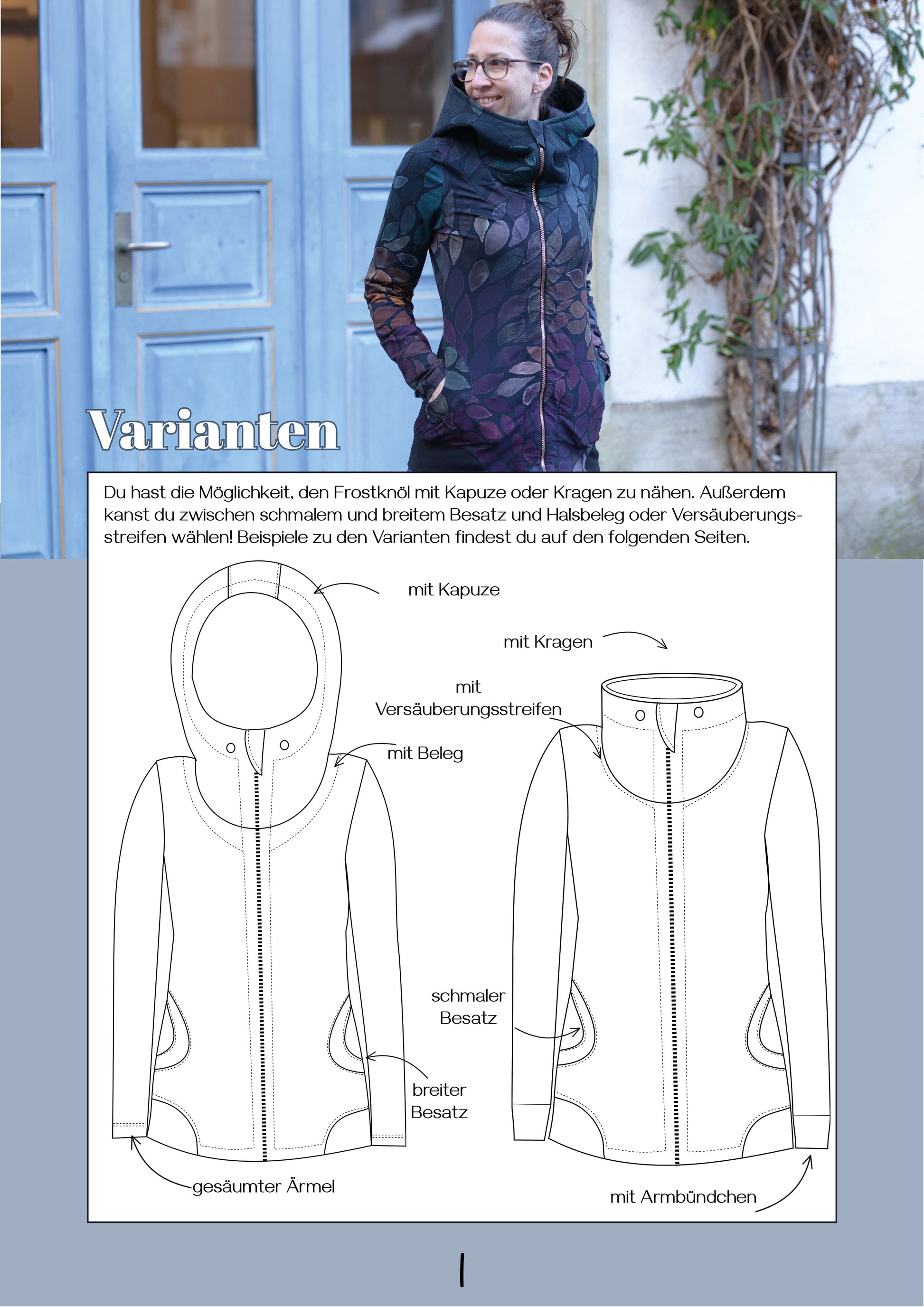 Kapuze Sweatjacke Gr 52 Nähen Sweatjacke Damen Gr 50 Frostknöl