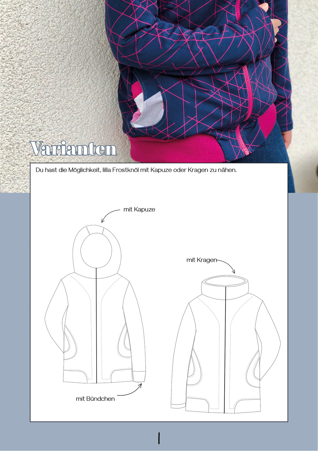 lilla Frostknöl - Kinder Sweatjacke Gr. 74-164