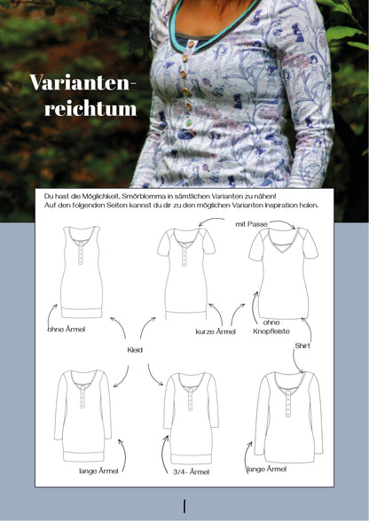 Smörblomma - Kleid, Top, Shirt Gr. 30-48